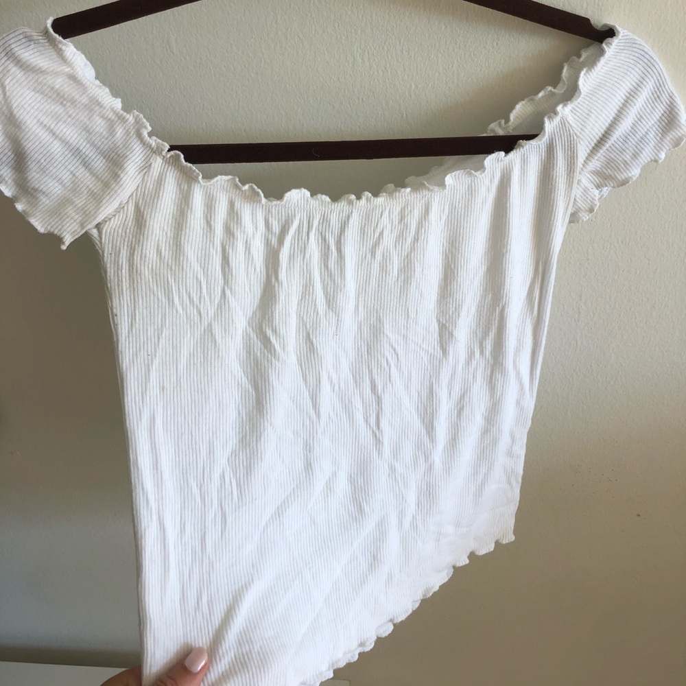 Off the shoulder brandy top